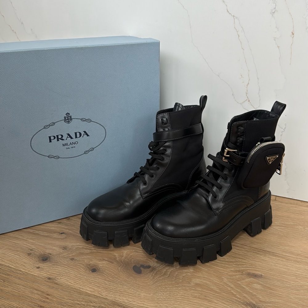 Prada Monolith boots